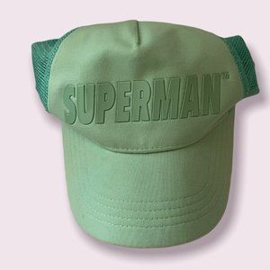Unique Green Superman 2 logo adjustble hat